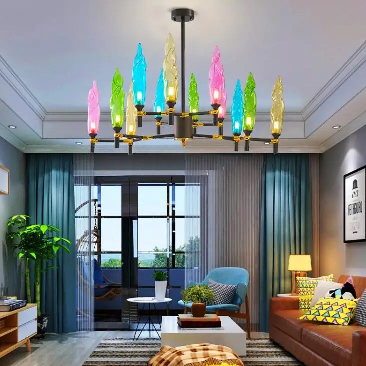 Постмодернизированная люстра золотого цвета креативная индивидуальная лампа в