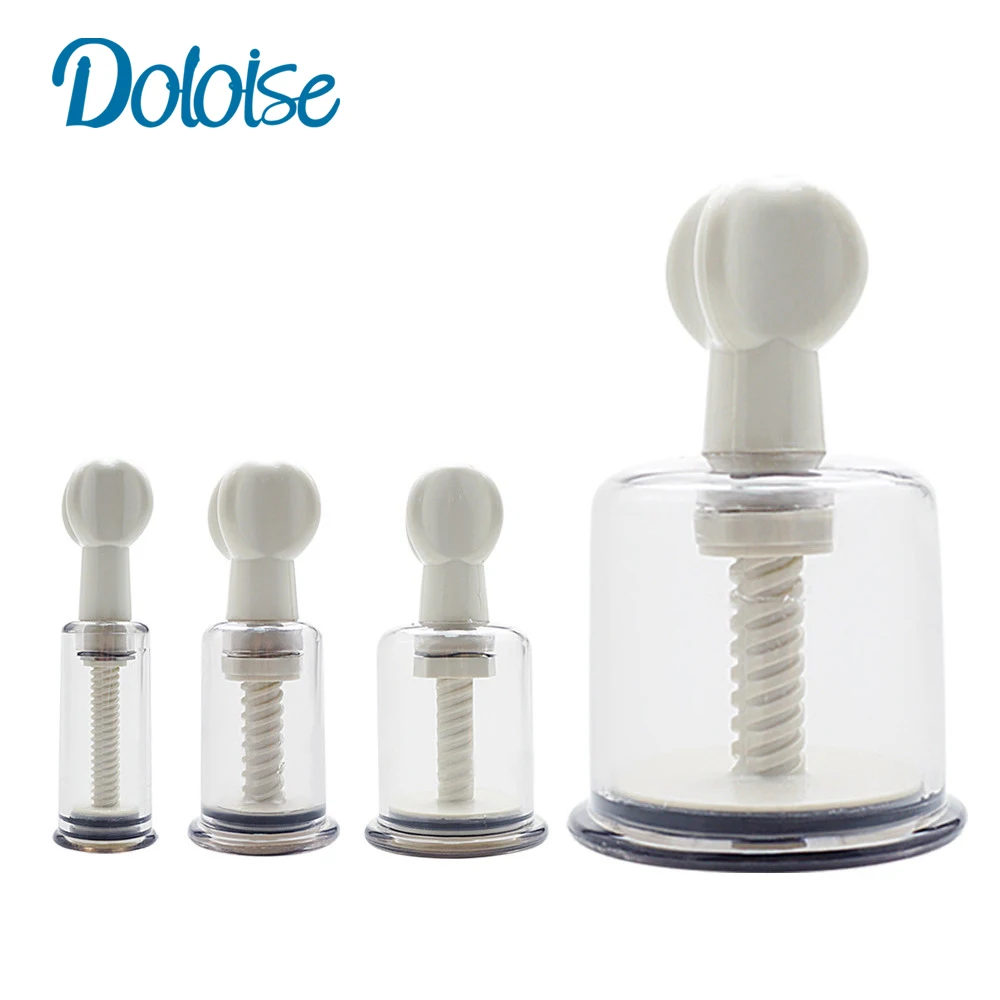 4 размера зажимы для сосков Зажим женской груди массаж укрепление Вакуумная