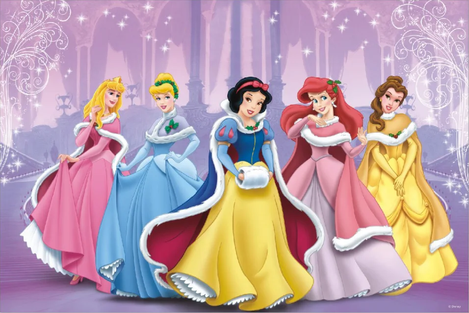 Красивый Виниловый фон для фотосъемки с изображением принцесс Белоснежки