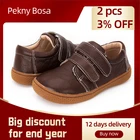 Кроссовки для мальчиков и девочек PEKNY BOSA, кожаные, с мягкой подошвой, с широким носком, размер 25-35