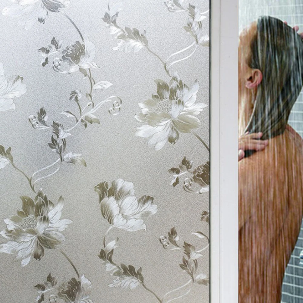 

New 100 x 45cm PVC Glass Sticker Not Transparent Sunscreen Decoration Adhesive Windows Paste Environmental Friendly Film