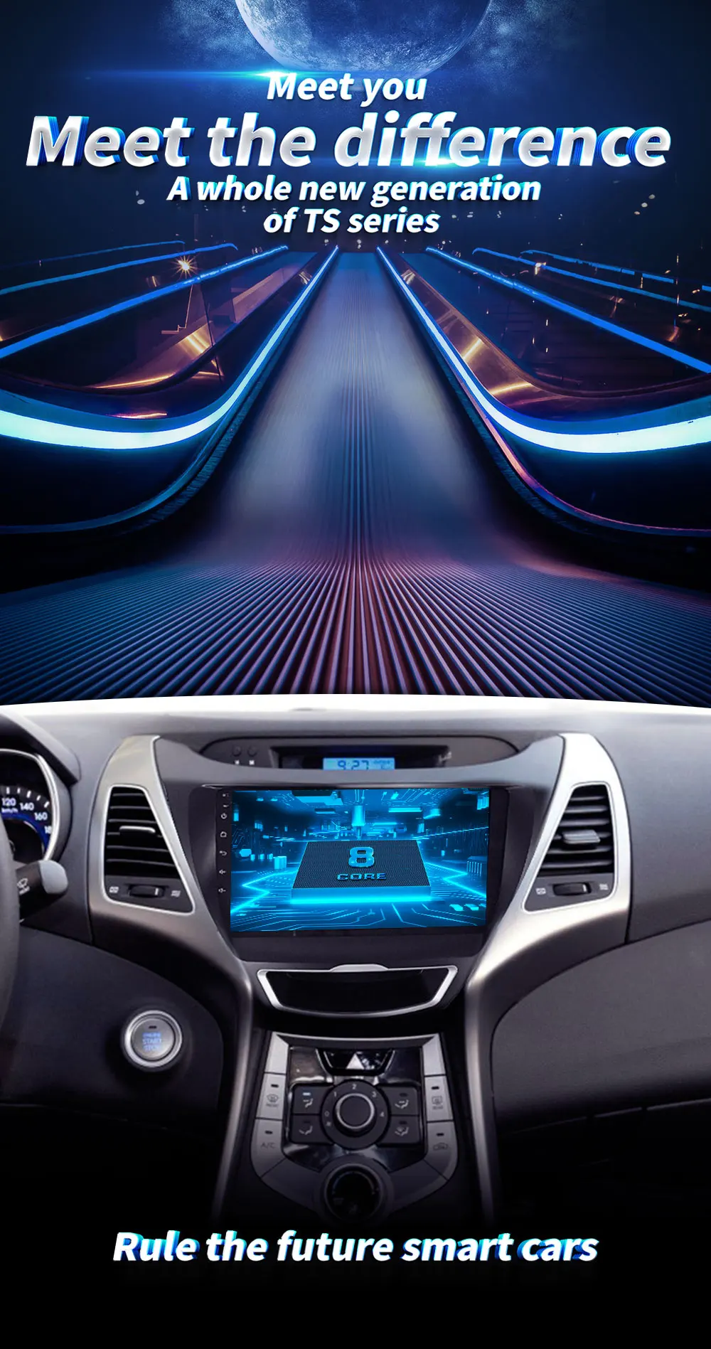 4G LTE wifi Android 9,0 Автомобильный gps Мультимедиа Видео Радио плеер в тире для hyundai Elantra 2012- лет Навигация стерео