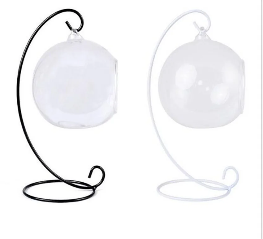 

30 pcs Iron Wedding Candle Holder Moroccan Candlestick Glass Ball Hanging Bracket Stand