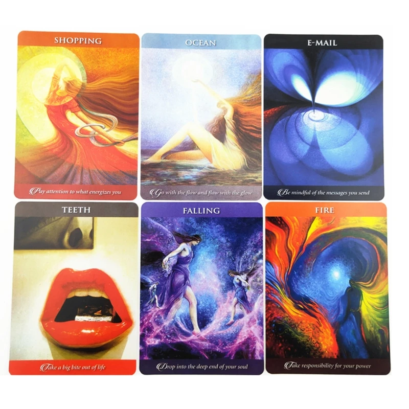 

Dream Oracle Cards for the Awakening Dreamer Full English 53 Cards Deck Tarot Divination Family Party Board Game