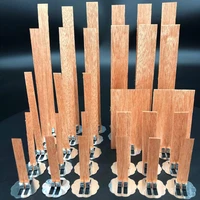 10pc 6 13cm wooden candles wick with sustainer tab candle wick core for diy candle making supplies handmade soy parffin wax wick