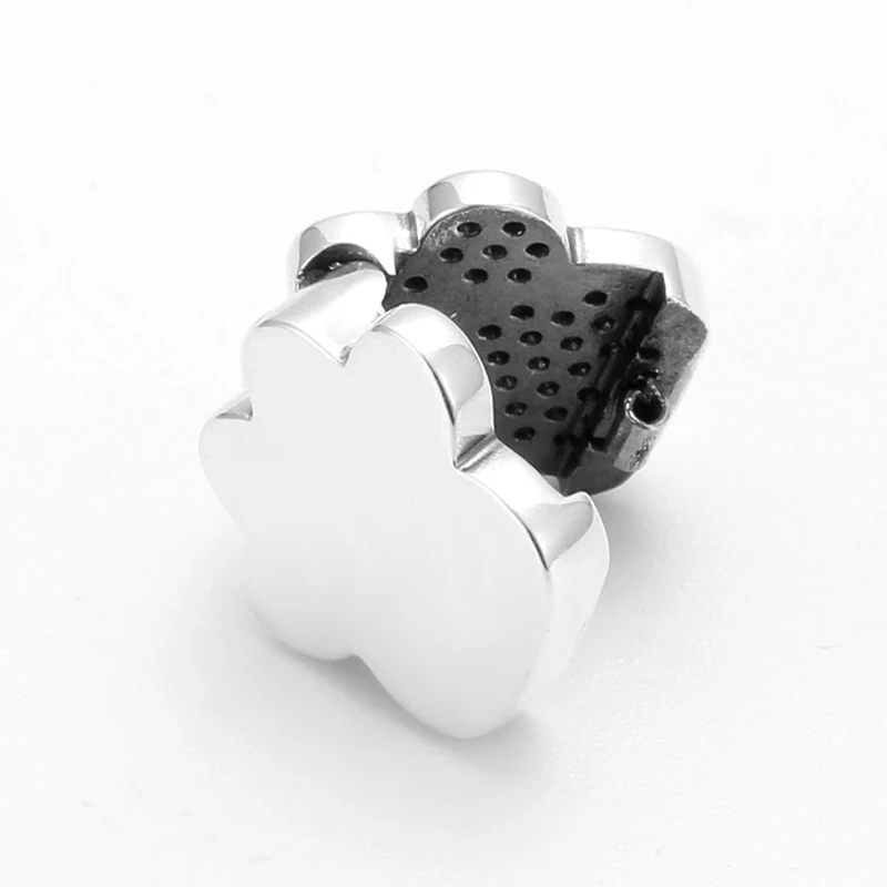 New 925 Sterling Silver sparkling CZ Animal dog claw Shape clips Bead for jewelry making Fit Original Reflections Charm Bracelet | Украшения