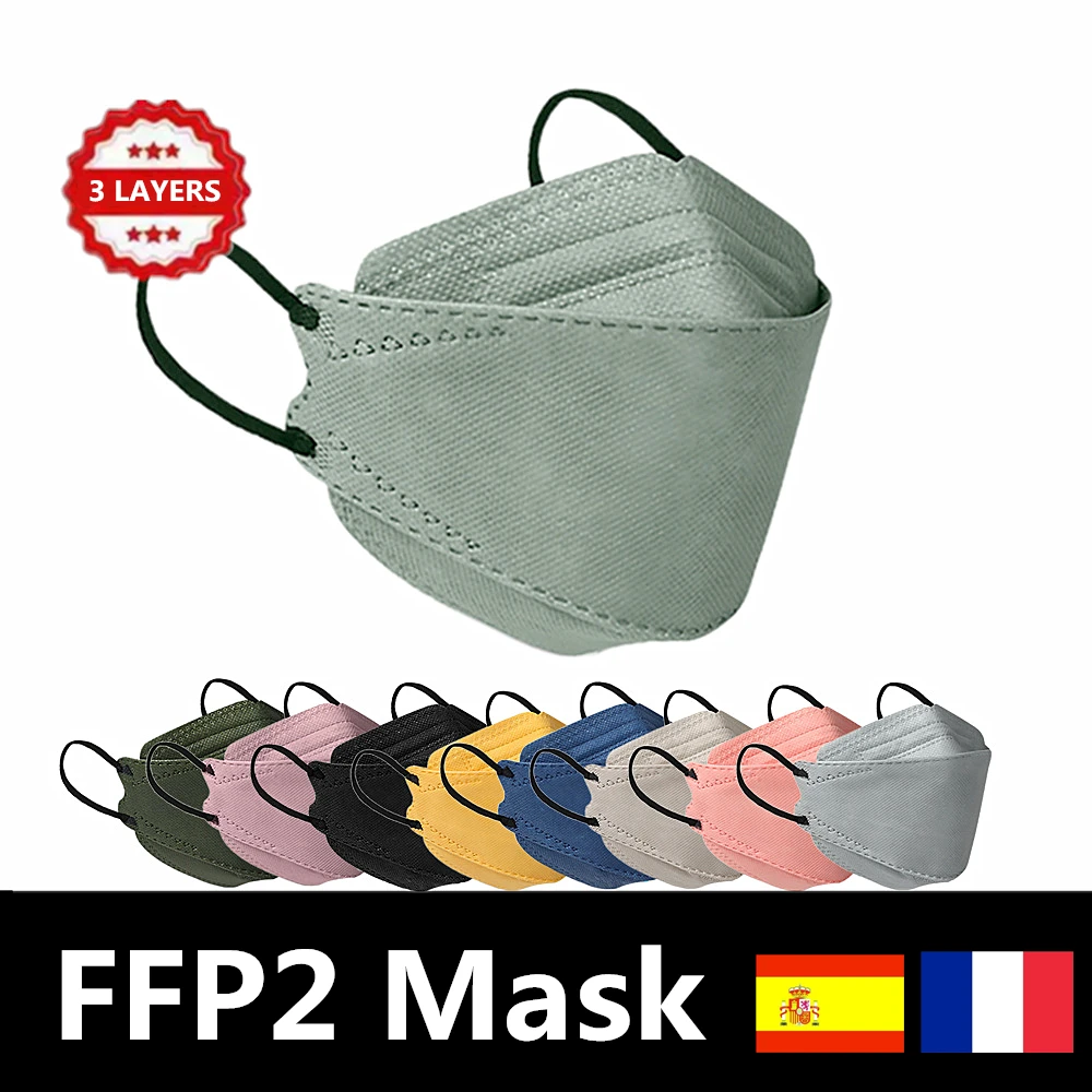 Маски FFP2 в форме рыбы KN95 маска Корея сертифицированная Mascarilla morandi - Цена: 1070.84