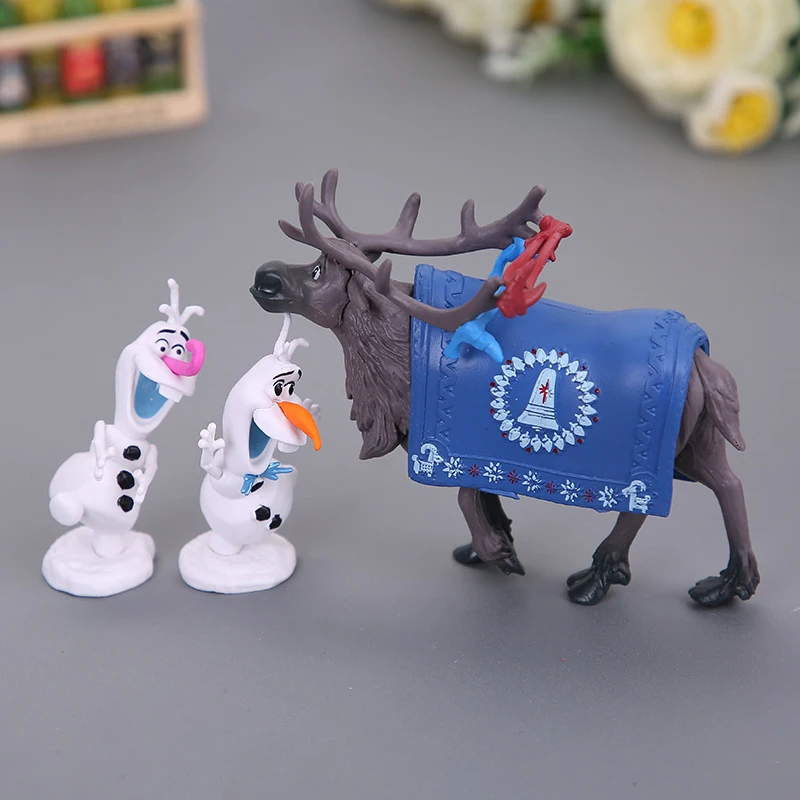10 шт./компл. Disney Frozen2 аниме вокруг персонажей кукла игрушка Aisha Анна ПВХ Модель