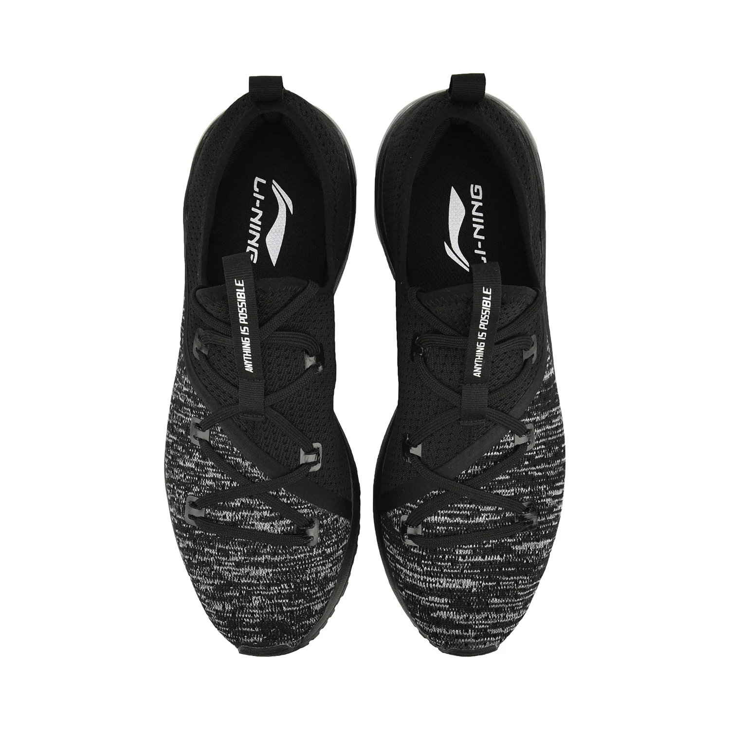 Мужская Трикотажная обувь Li-Ning удобные спортивные кроссовки с подкладкой из