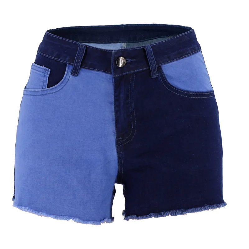 

Summer 2020 Mid Waist Wide Leg Contrast Women's Jeans