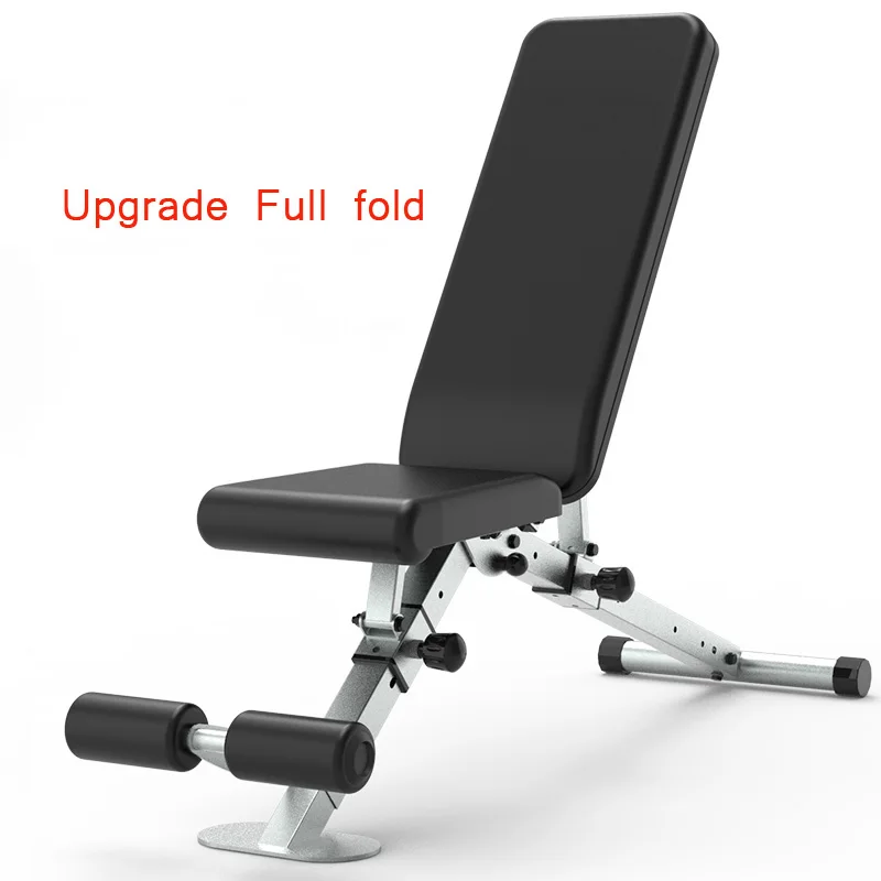 Fitness Chair Sit-ups Auxiliary Fitness Equipment Multifunctional Household Plastic Dumbbell Bench Folding Push Supine Board 1PC