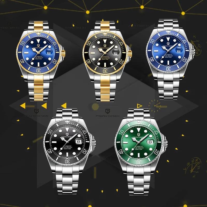 2021 г. PAGANI Design новые мужские механические Автоматические часы Япония NH35A