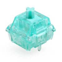 gateron turquoise tealio switch linear 63 5g 65g 5pin smd rgb mx stem switch for mechanical keyboard cyan colorway
