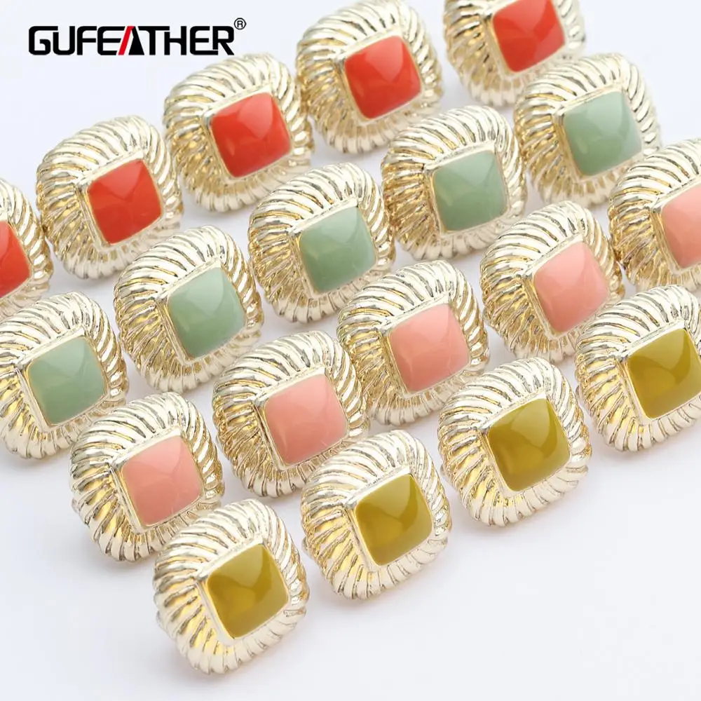 GUFEATHER M473 ювелирные аксессуары серьги-гвоздики ручной работы медный металл diy