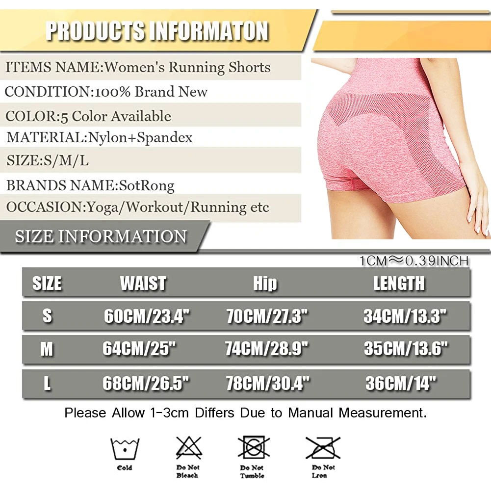 

Slim Waist High Waist Yoga Sport Shorts Push Up Female Smooth Soft Nylon Fitness Running Shorts Belly Control Workout Gym Shorts