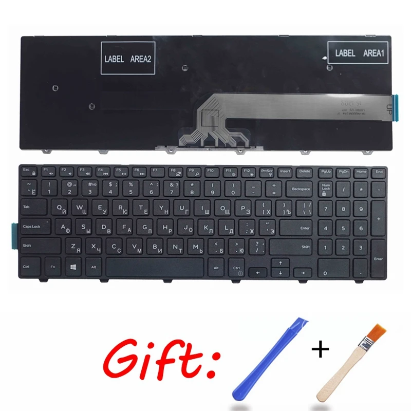 Русская клавиатура для ноутбука DELL 490.00H07.0L01 SG-63310-XUA SG-63510-XAA 14092453411 V147225AS V147225AS1 SN8234 PK1313G1A00 ру