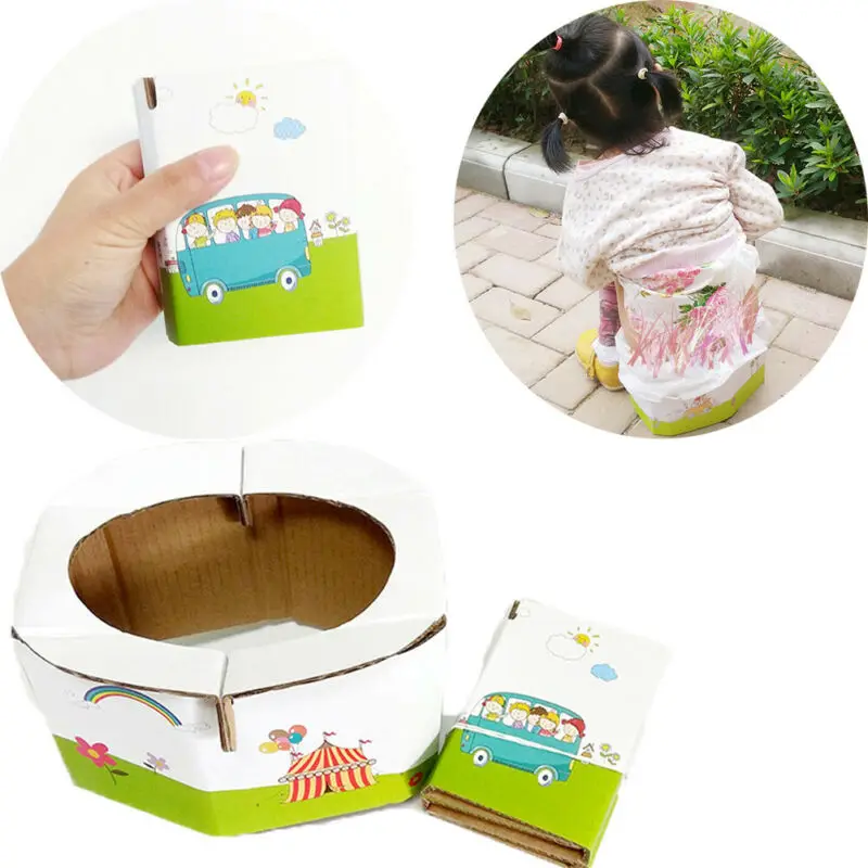 Портативный складной держатель для туалетной бумаги детей выдерживает нагрузку