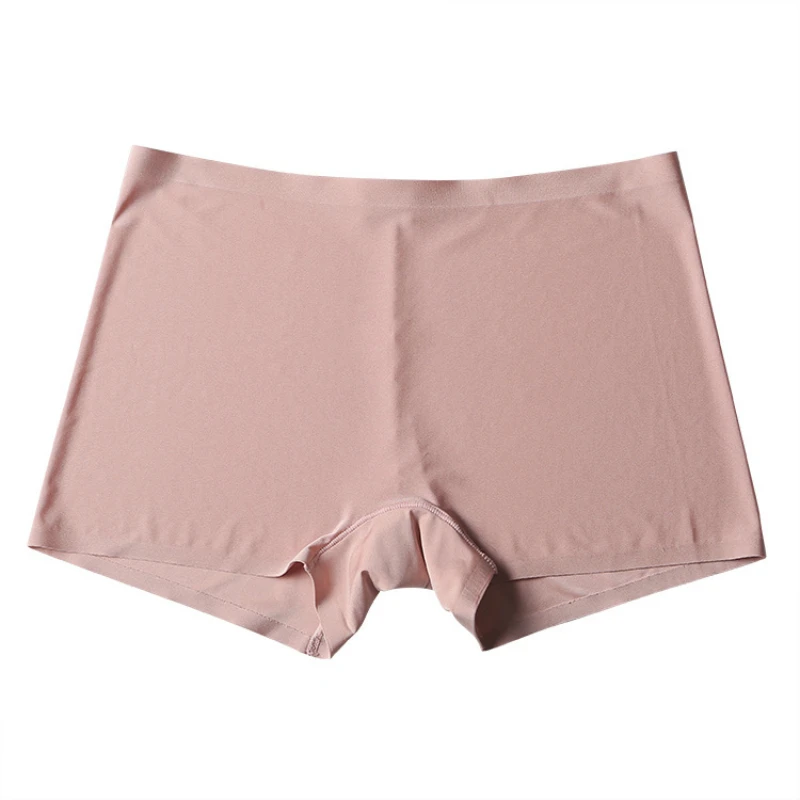 

Women's Summer Safety Short Panties Ice Silk Underpant Seamless Anti-glare Ladies Pants Girl Boxer Briefs Cozy Female Underwear