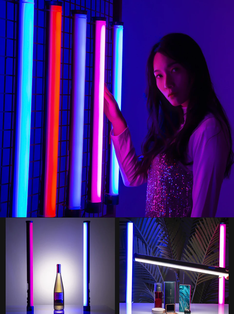 RGB-светильник со штативом яркая светодиодсветильник лампа для вечеринок |