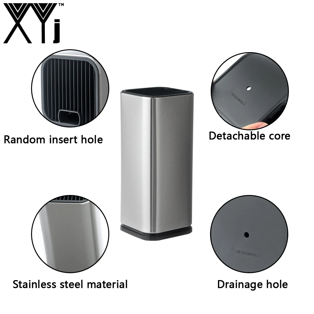 Держатель для кухонных ножей подставка из нержавеющей стали 6 дюймов 8 блок