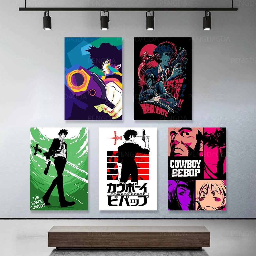 

Wall Artwork Modular Cowboy Bebop Paintings Pictures Hd Prints Japanese Animation Home Posters Canvas For Living Room Decoration