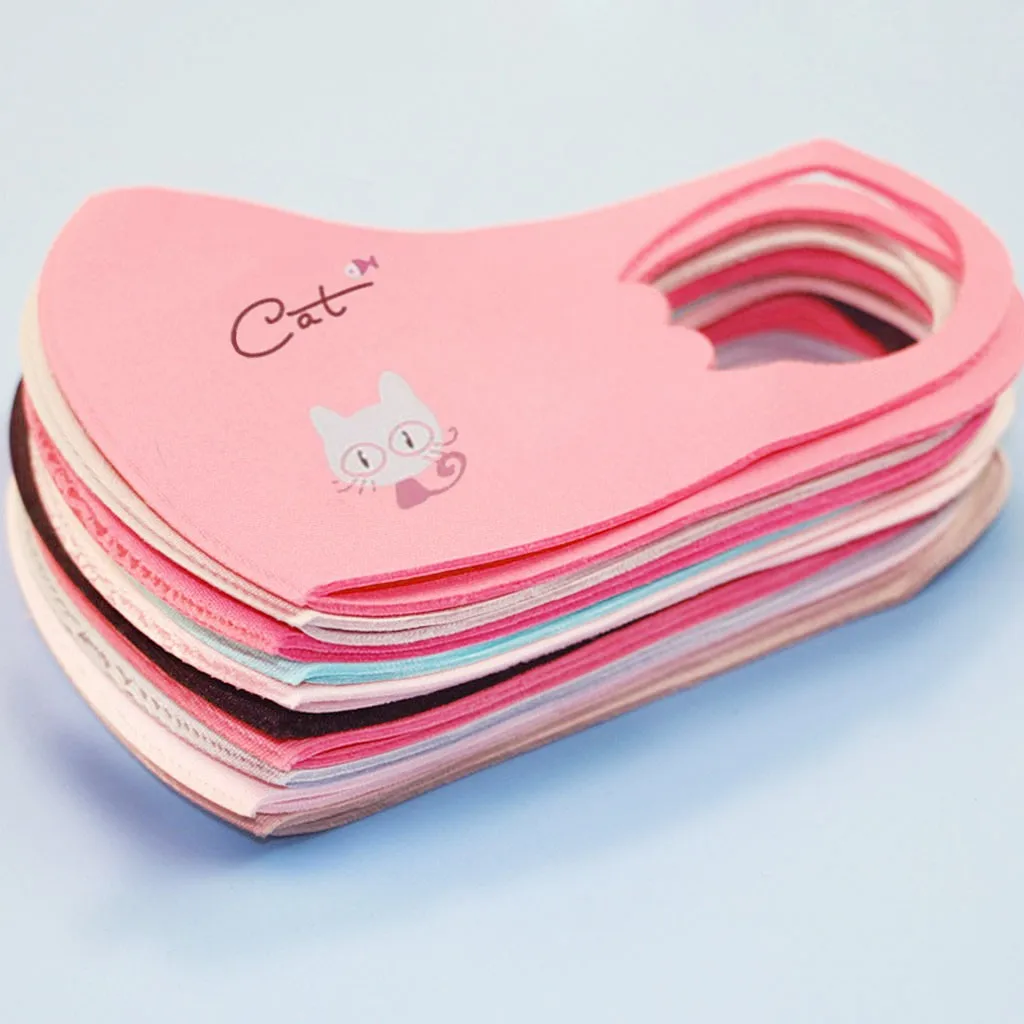 Для От 3 до 12 лет шт. детские маски для рта противопыльные Детские лица моющиеся и