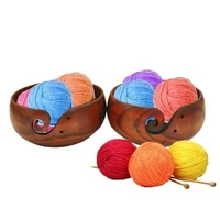 yarn storage wooden bowl knitting crochet storage bowls knitting storage holder for handmade sewing supplies storage