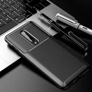 For One Plus 9 8 T PRO 9R Case Carbon Fiber Back Cover Beetle Series Soft Phone Shell For Nord N10 N100