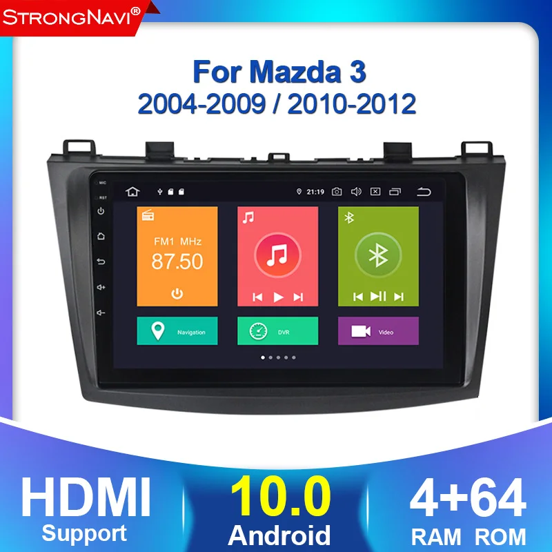 2.5D IPS android 10 4G + 64G Автомобильный DVD GPS Радио стерео для Mazda 3 2010 2013 Mazda3 maxx axela WIFI 2 din