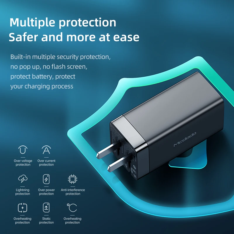 

65W GaN Quick Charger USB C Charger PD USB With QC 4.0 3.0 Portable Fast Charger For Xiaomi Laptop For iPhone Macbook
