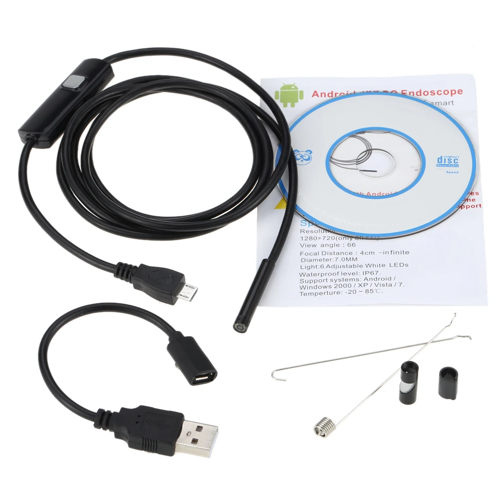 

Цифровой USB-эндоскоп, 5,5 мм, 1,5 м