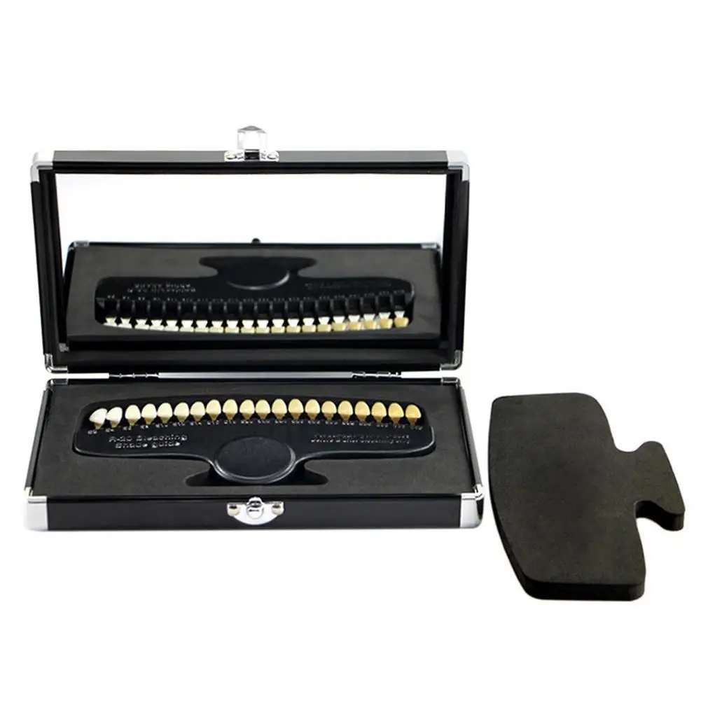 

20 Colors Teeth Whitening Set 3D Shade Guide Tooth Shade Chart Board Color Comparator White Bleaching Dental Plate