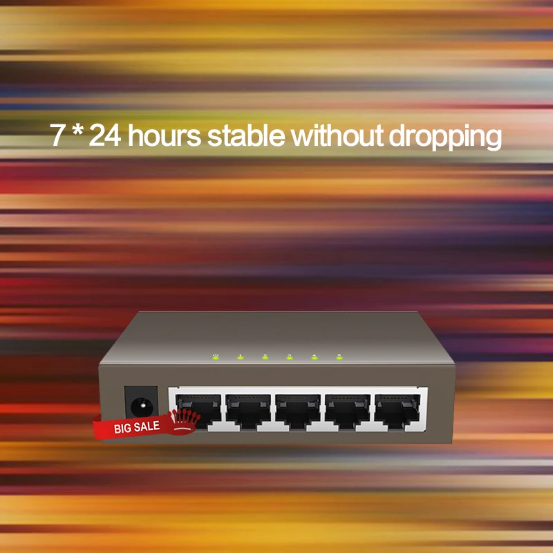 GLTEG1005D 5 портов гигабитный Ethernet коммутатор 10/100/1000Mpbs сетевой авто MDI/MDIX|Сетевые