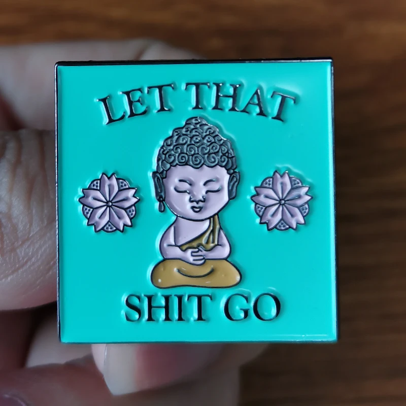 Забавная брошь Дзен Будда | Украшения и аксессуары