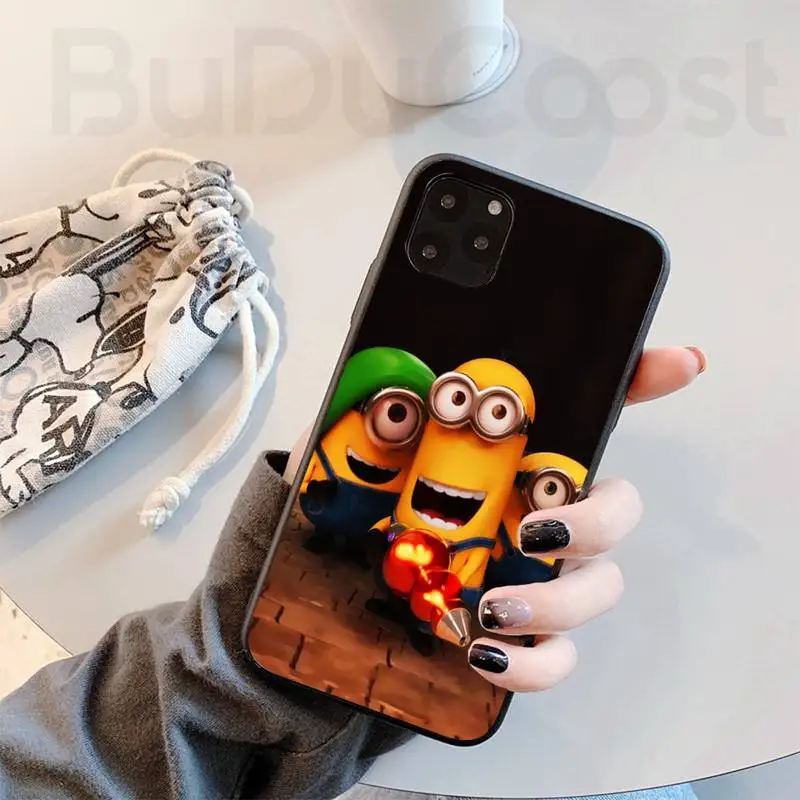 

Minions cartoon Phone Case for iPhone 8 7 6 6S Plus X 5S SE 2020 XR 11 12 Pro mini pro XS MAX