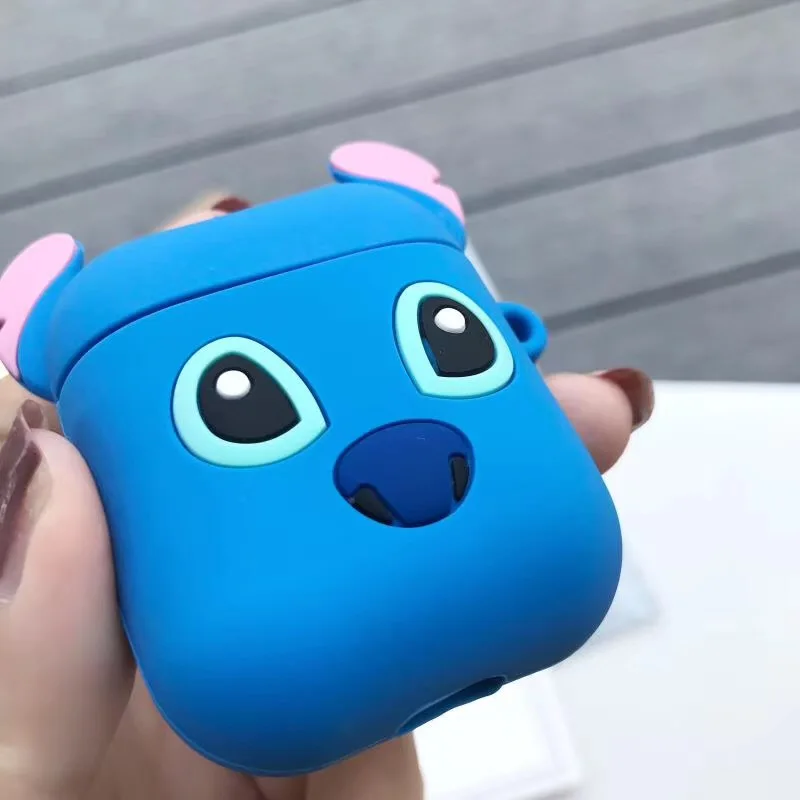 3D мультфильм беспроводной Bluetooth наушники чехол для Apple AirPods силиконовые зарядки