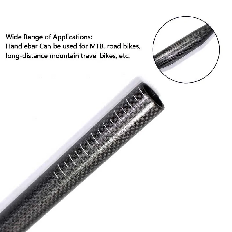 Прямой велосипедный руль EC90 T800 из углеродного волокна 31 8*600/620/640/660/680/700/720 мм