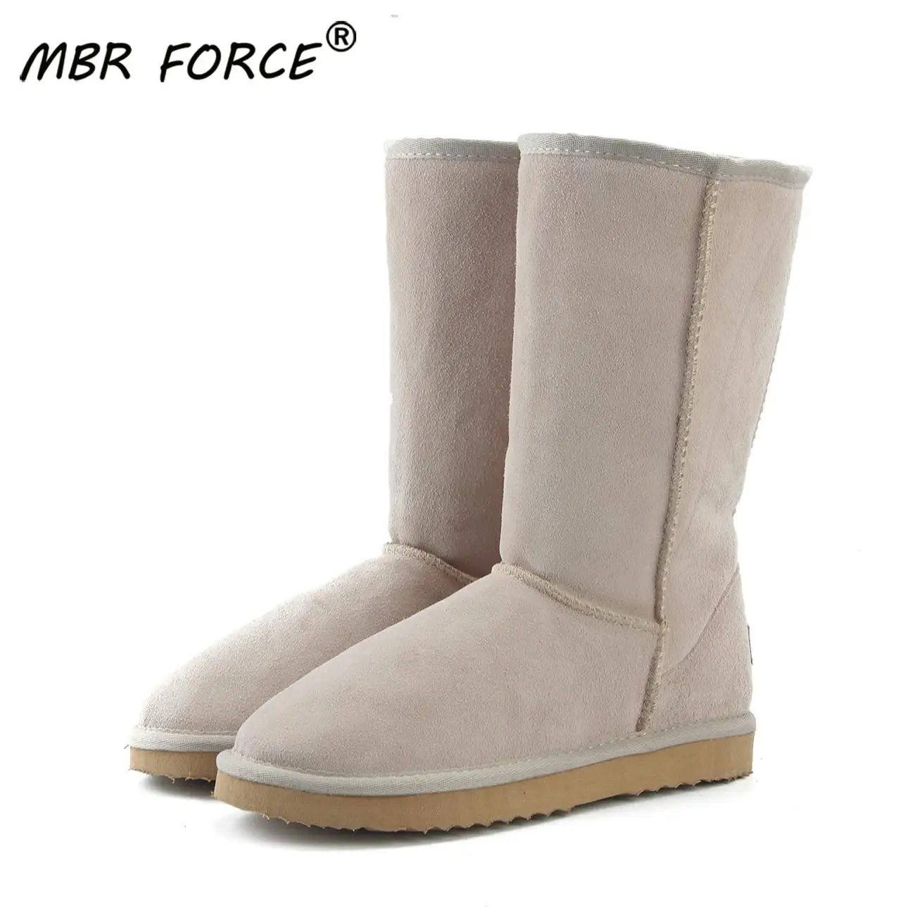 Классические зимние сапоги из натуральной кожи MBR FORCE с мехом женские