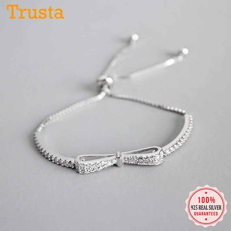 Trustdavis, Настоящее серебро 925 пробы, синтез жемчуга, цепочка змеи 16,5 см, браслеты для подростков, женщин, девушек, ювелирные изделия DA288