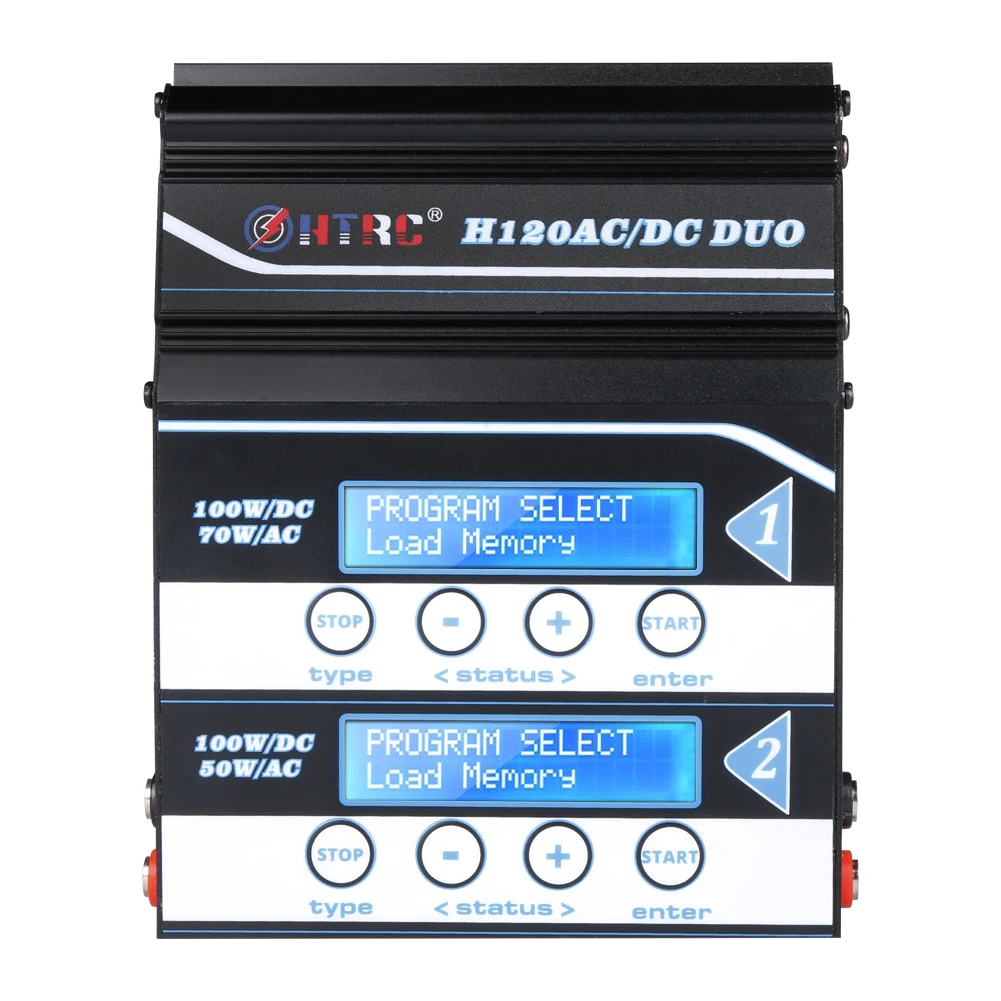 HTRC H120 зарядное устройство двойной выход 50 Вт/70 Вт 100 * 2 10A AC/DC RC Баланс Dis для