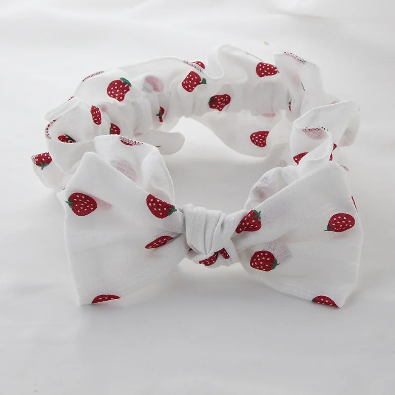 

New Fashion Korean Bow Wash Face Women's Hairband Ruffle Simple Net Red Headband The Same Headwear Super Fairy Hair Accessories