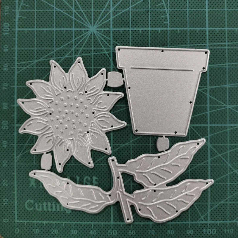 

93*100mm Sunflower pot Metal Cutting Dies Stencils dies Template for DIY Embossing dies Paper Card Making Scrapbooking Die Cut