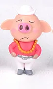 with necklace 6 шт. желтые утки модель мультфильм животное фигурка кукольный домик торт бонсай для домашнего декора миниатюрный Сказочный Сад украшения Аксессуары - Цвет: with necklace