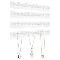 ring necklace showing shelf jewelry rack acrylic jewelry wall bracket easy to install perfect gifts rack jewelry organizer stand