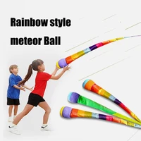 newest funny hand throw meteor rainbow ball ribbon sandbags sensory play equipment outdoor toys for children sport games kid
