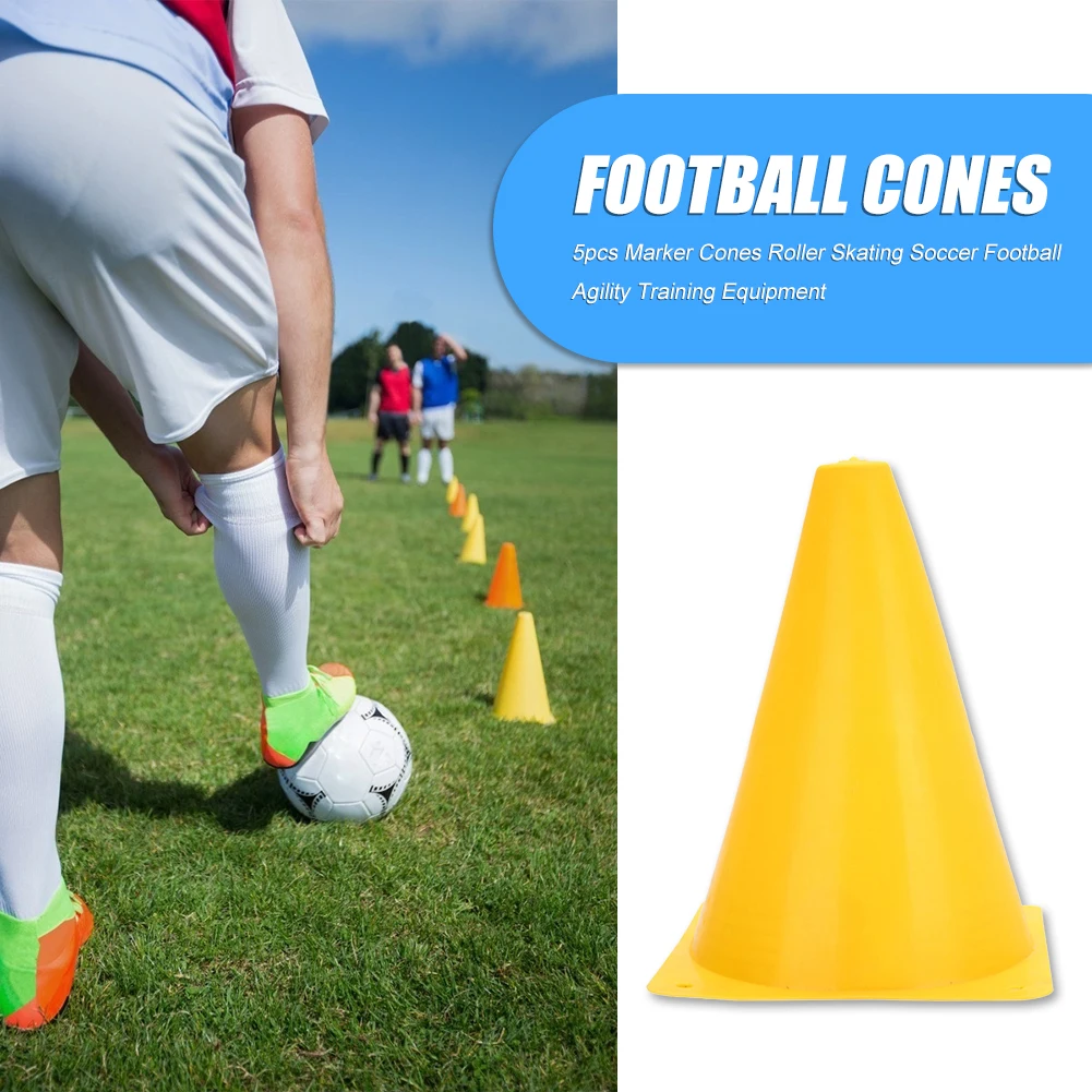 

6pcs/Set 18cm Football Saucer Obstacle Training Cones Road Cone Roller Pile Marker Soccer Marking Cup Outdoor Sports Accessories