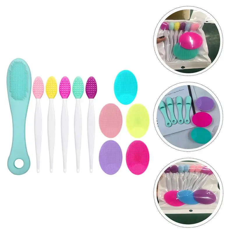 

1 Set Silicone Comfortable Durable Nose Brushes Facial Cleaning Brushes for Home