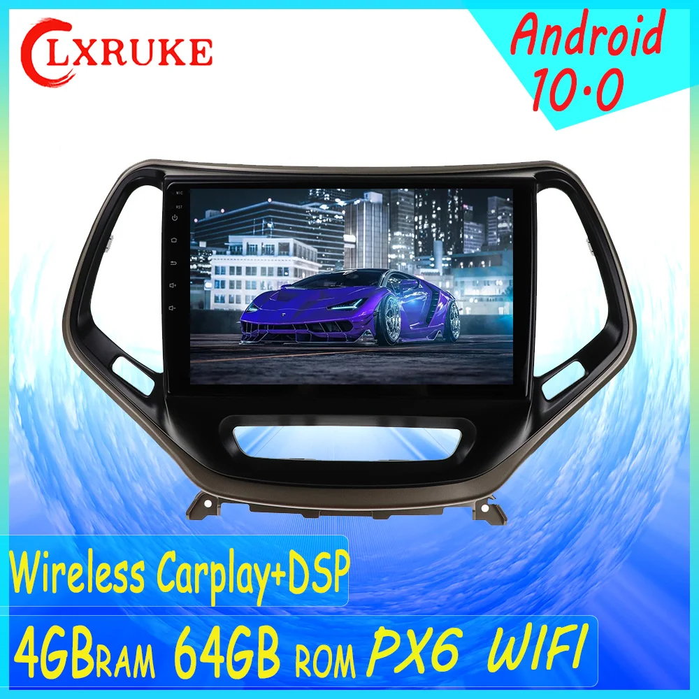 

Android10.0 GPS Navigation Radio Player 4G RAM+64G ROM For JEEP Cheroki 2014-2018 Video Player Stereo Head uint Free in carplay