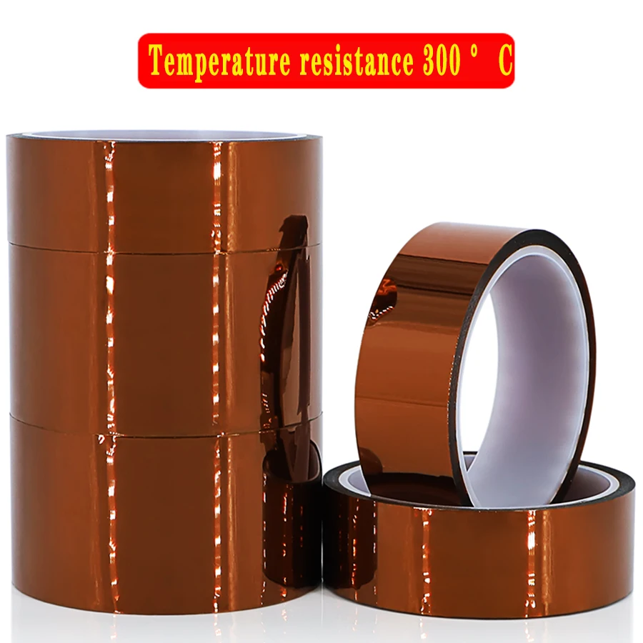 3/5/8/10/12/15/18/20 мм 33 м 100 футов клейкая лента Kapton BGA термостойкая полиимидная золотая