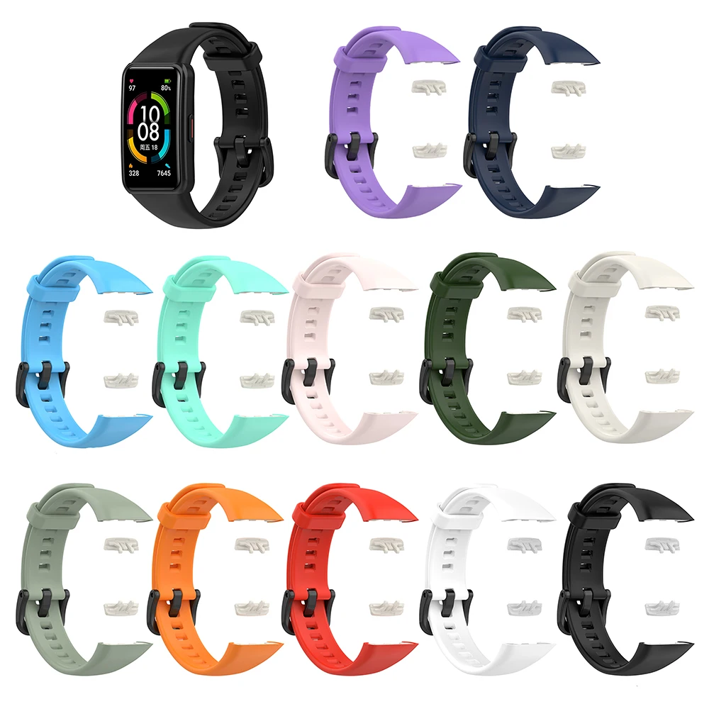 Дешевые ремешки для часов Huawei Band 6/ 6 Pro/ Honor ремешок смарт-часов сменный Браслет